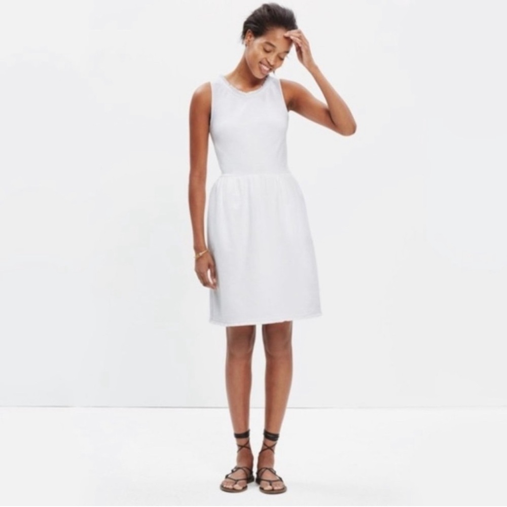 Madewell Fringed Afternoon Sleeveless Dress